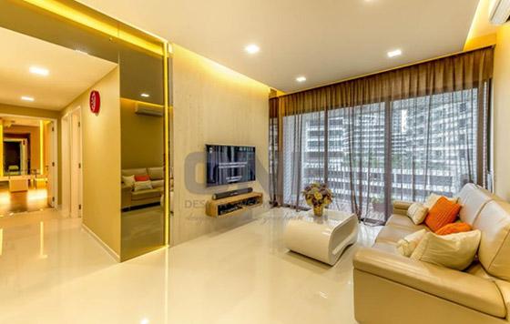 Living Room: Modern Contemporary - HomeRenoGuru.com