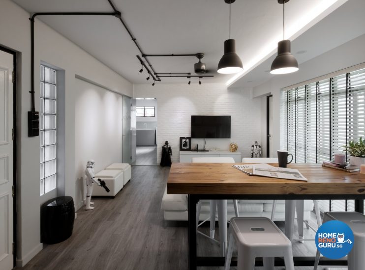 3 Room HDB Designed by Weiken Minimalist