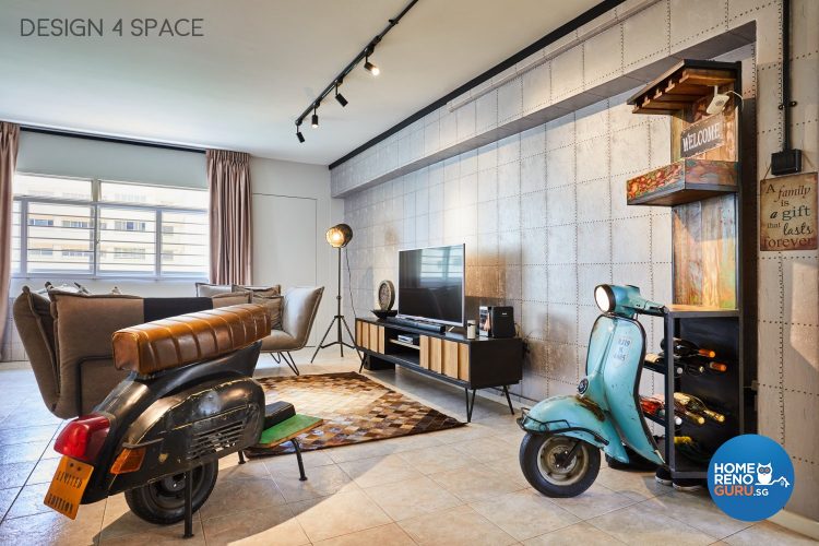 4 Room HDB Designed by Design 4 Space (Retro)