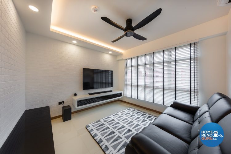 4 Room HDB Designed by Lome Interior (Monochrome)