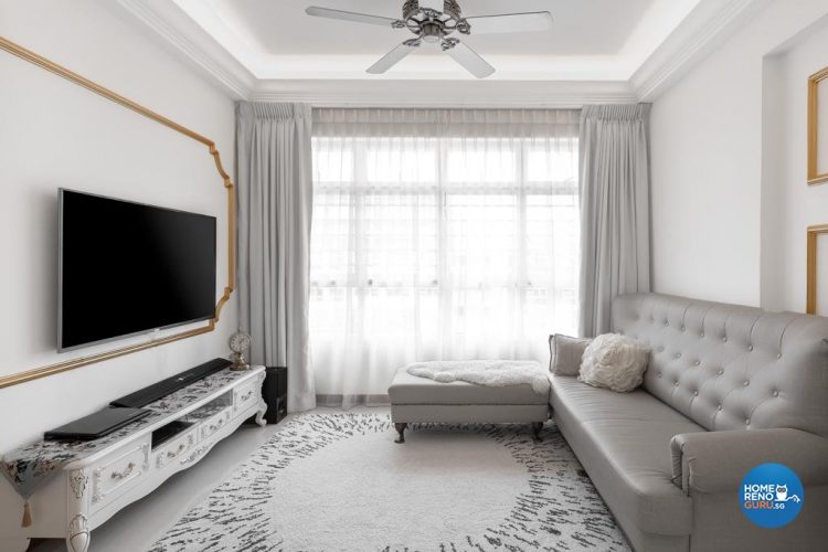 4 Room HDB Designed by Swiss Interior Design (Classical)