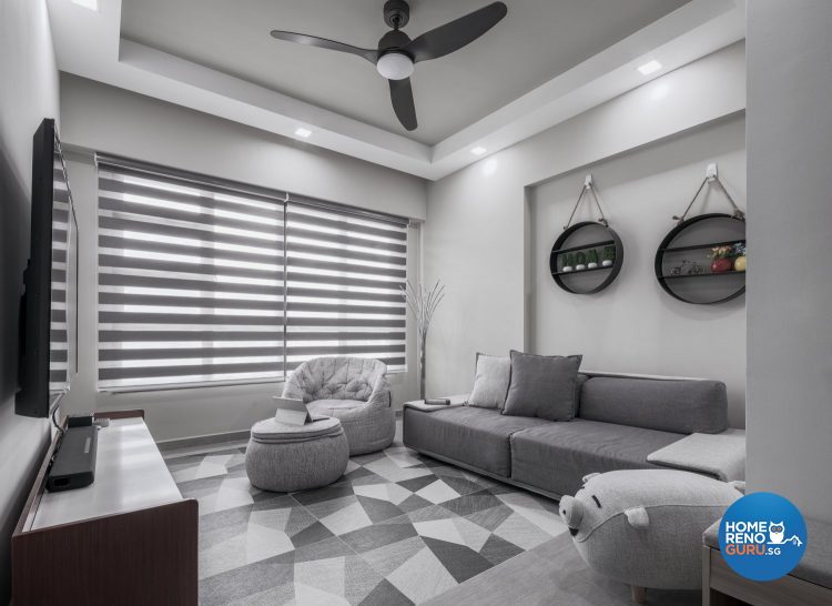 4 Room HDB Designed by Weiken (Monochrome)