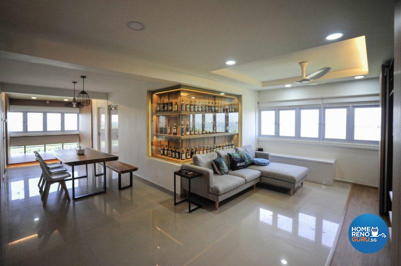 An open concept maximises the stunning sea views in this corner unit