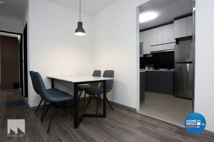 Dining area with minimalist design