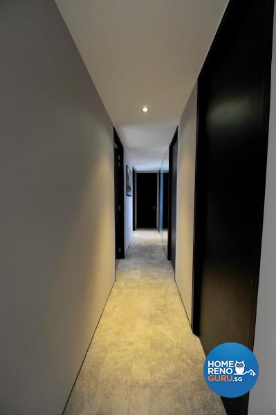 A clutter-free hallway enhances the feeling of spaciousness