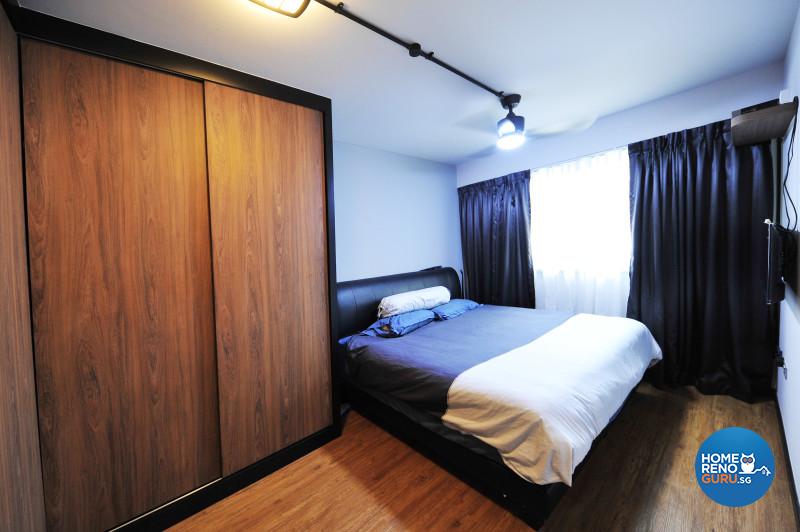 The simple, elegant and sleek master bedroom