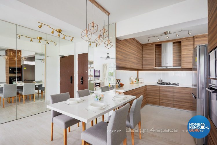 Dining room and kitchen design by Design4Space