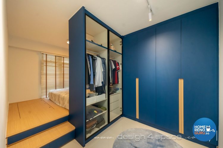 HDB 4-room L-shaped wardrobe (Design 4 Space)