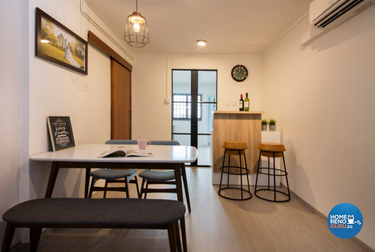 Dining area with Scandinavian style