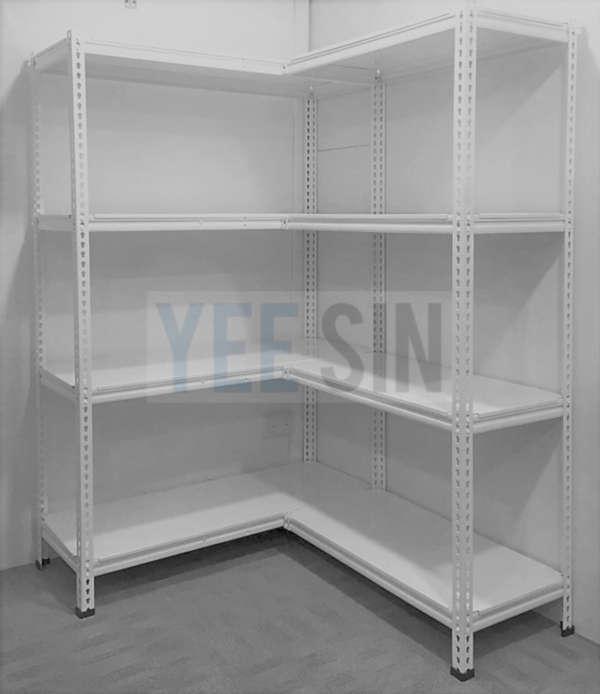 L-shape Boltless Storeroom Rack