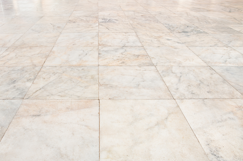 Marble floor grout