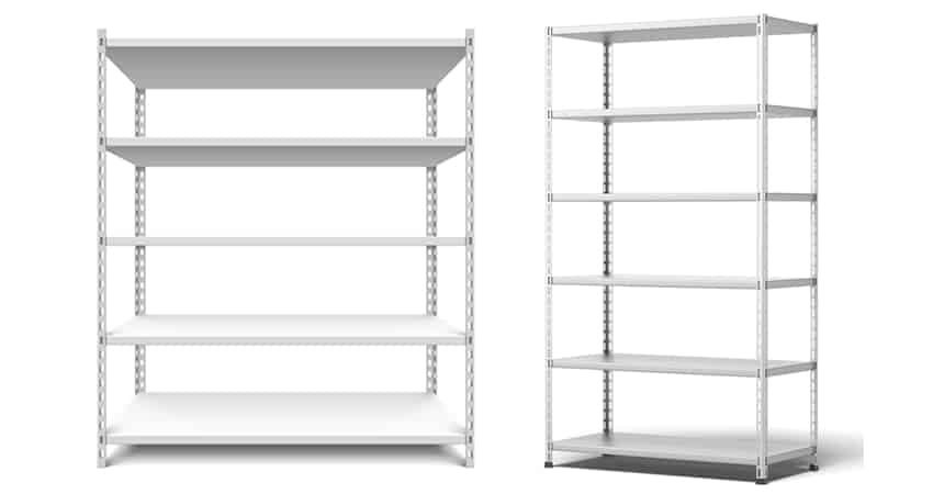 Standard boltless rectangle storeroom rack