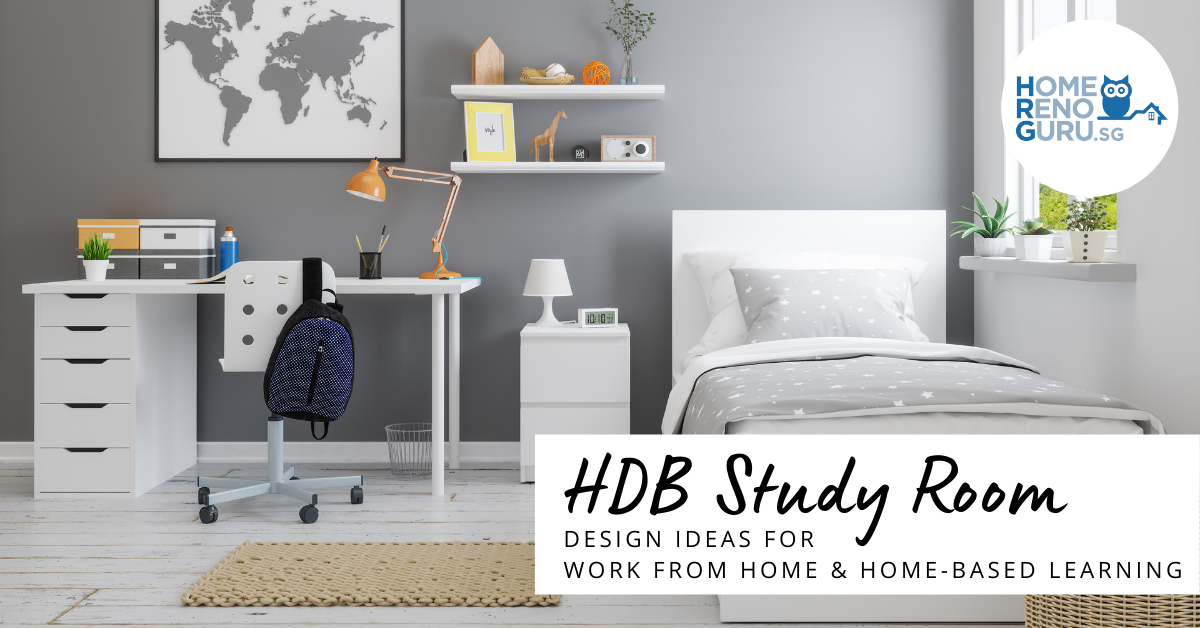 HDB study room design by HomeRenoGuru