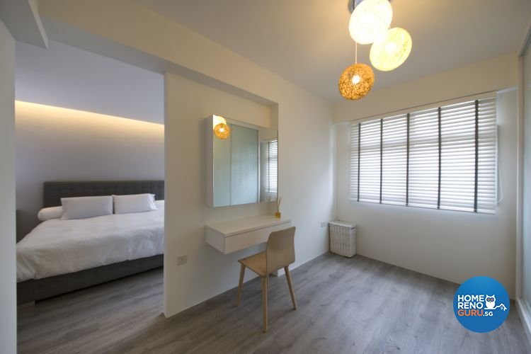 Vanity table in master bedroom by DB Studio