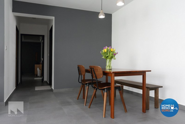 Dining room with minimalist style