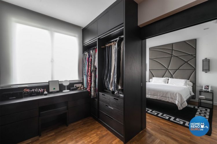 combine 2 rooms to form a walk-in wardrobe