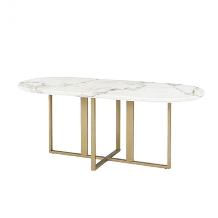 etch & bolts Marble Dining Table