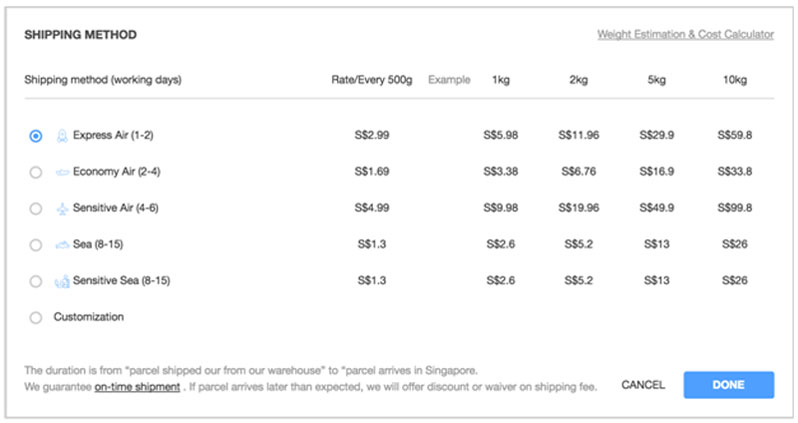 shipping-method