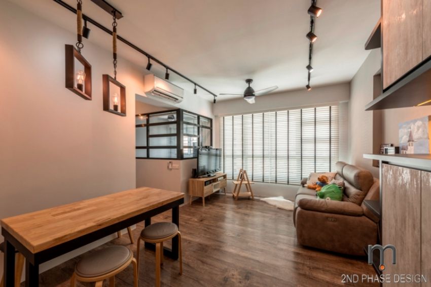 Industrial, Rustic, Scandinavian Design - Dining Room - HDB 3 Room - Design by 2nd Phase Design
