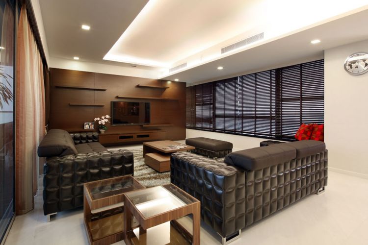Contemporary, Industrial, Modern, Rustic Design - Living Room - HDB 5 Room - Design by 2nd Phase Design