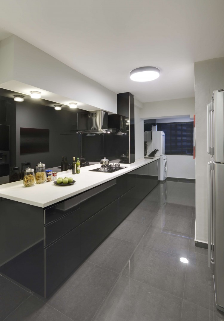Modern Design - Kitchen - HDB 4 Room - Design by 3D Innovations Design Pte Ltd