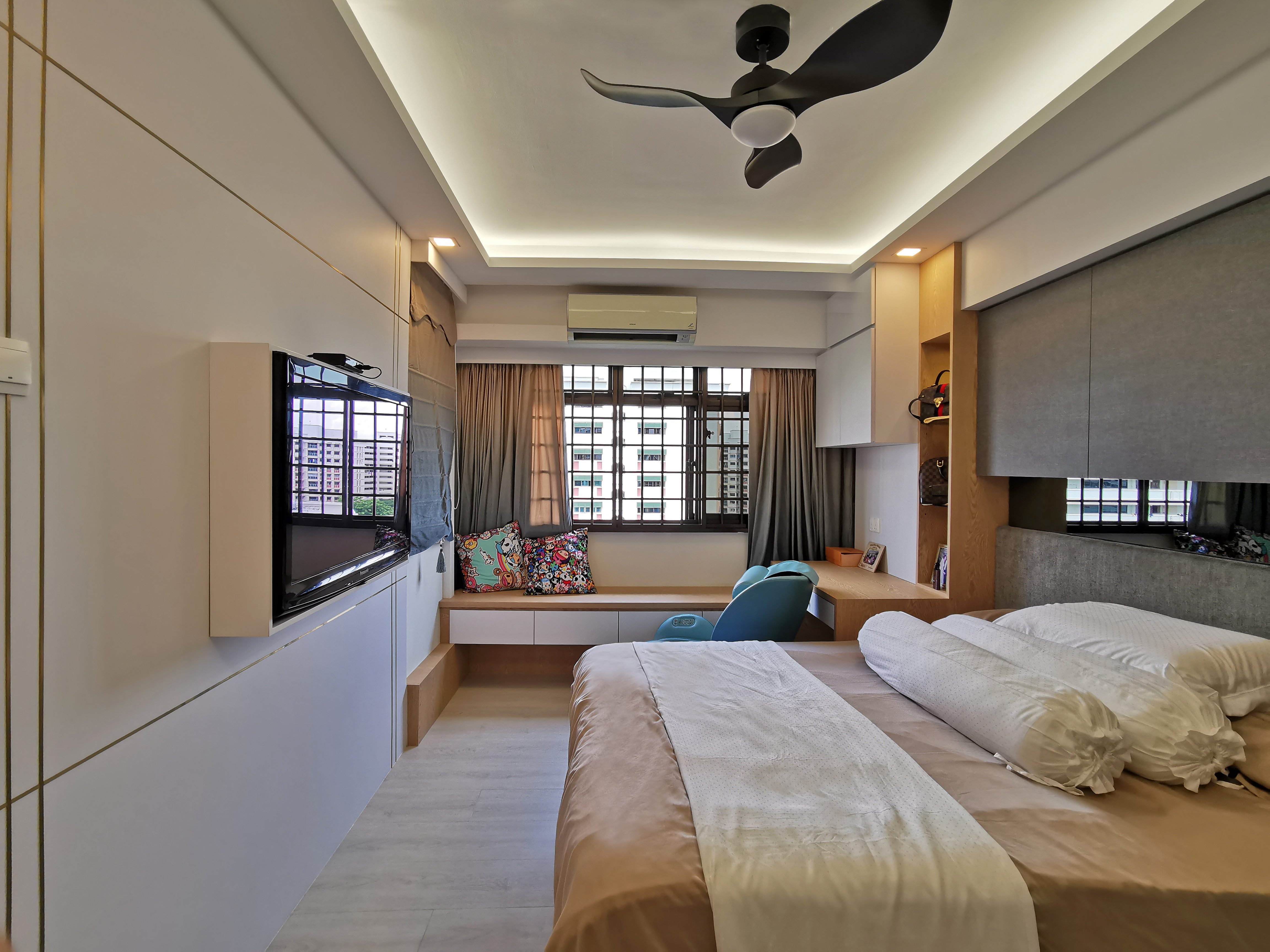 Contemporary, Others, Scandinavian Design - Bedroom - HDB 4 Room - Design by 3+i DESIGN STUDIO