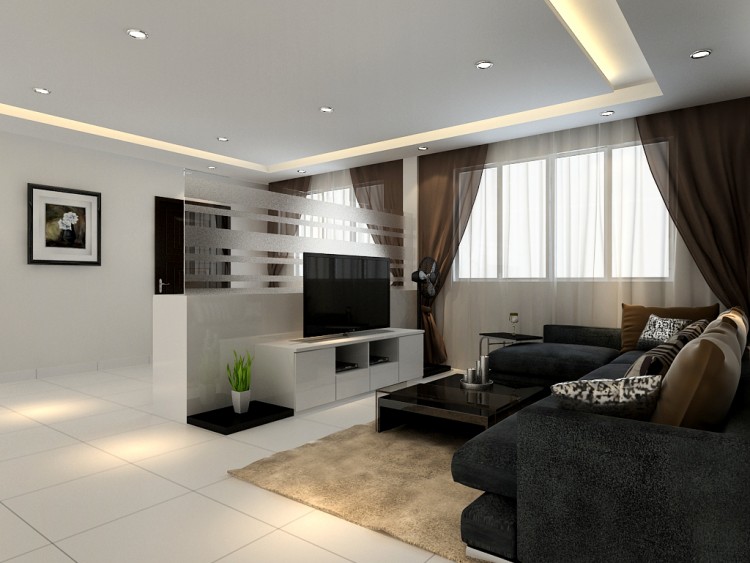 Minimalist Design - Living Room - HDB 5 Room - Design by 4Walls Group Pte Ltd