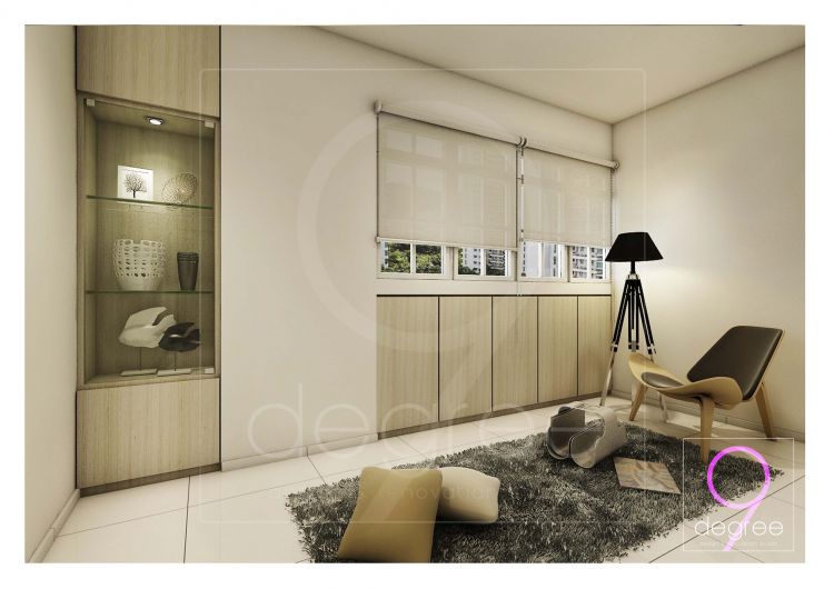 Contemporary, Mediterranean, Modern, Scandinavian Design - Living Room - HDB 4 Room - Design by 9 Degree Construction Pte Ltd