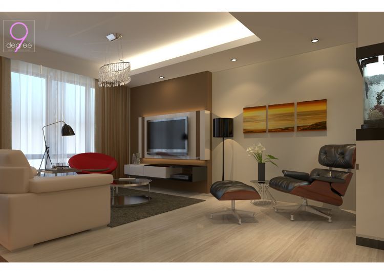 Contemporary, Rustic, Scandinavian Design - Living Room - HDB 5 Room - Design by 9 Degree Construction Pte Ltd