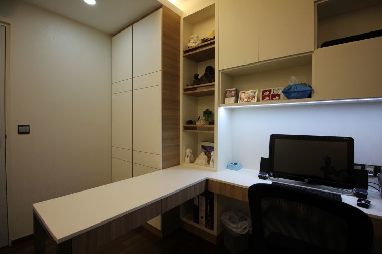 Contemporary, Industrial, Modern Design - Study Room - HDB 5 Room - Design by 9 Degree Construction Pte Ltd