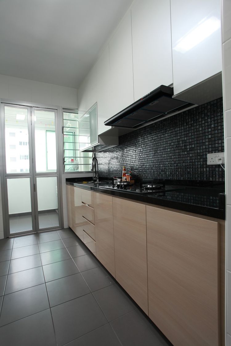 Minimalist, Modern, Scandinavian Design - Kitchen - HDB 4 Room - Design by 9 Degree Construction Pte Ltd