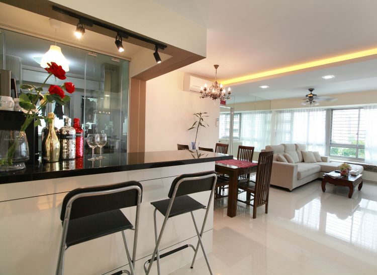 Contemporary, Minimalist, Modern Design - Dining Room - HDB 5 Room - Design by 9 Degree Construction Pte Ltd
