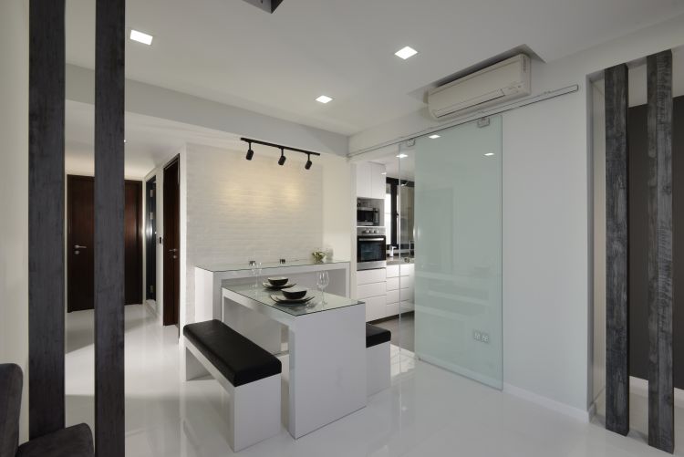 Industrial, Modern Design - Dining Room - Condominium - Design by 9 Degree Construction Pte Ltd