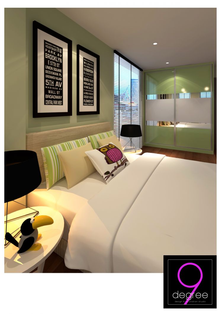 Contemporary, Minimalist Design - Bedroom - Landed House - Design by 9 Degree Construction Pte Ltd