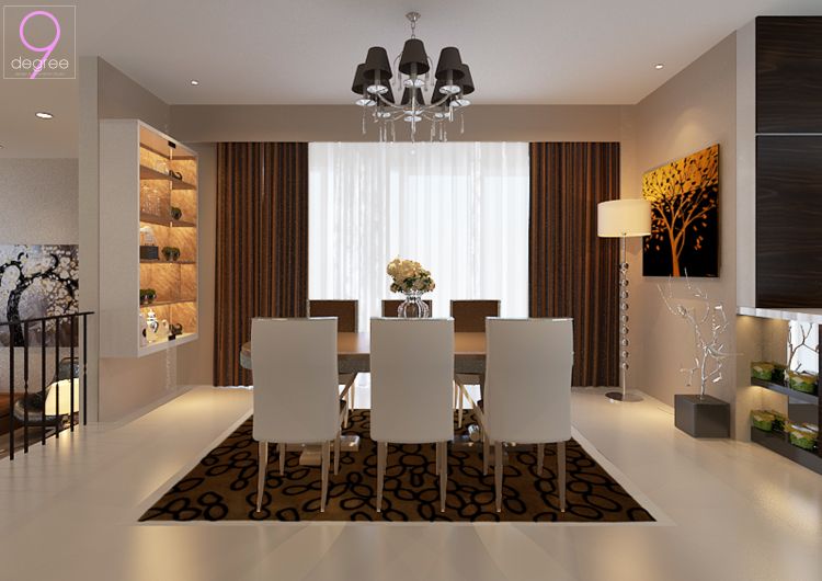 Contemporary, Minimalist Design - Dining Room - Landed House - Design by 9 Degree Construction Pte Ltd