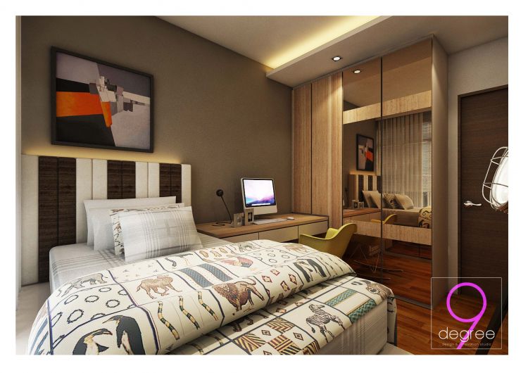 Contemporary, Modern Design - Bedroom - HDB 4 Room - Design by 9 Degree Construction Pte Ltd