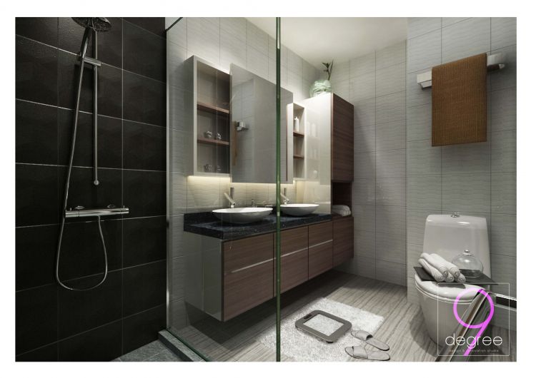 Contemporary, Industrial, Modern, Scandinavian Design - Bathroom - Condominium - Design by 9 Degree Construction Pte Ltd