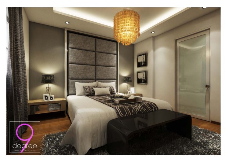 Contemporary, Industrial, Modern, Scandinavian Design - Bedroom - Condominium - Design by 9 Degree Construction Pte Ltd