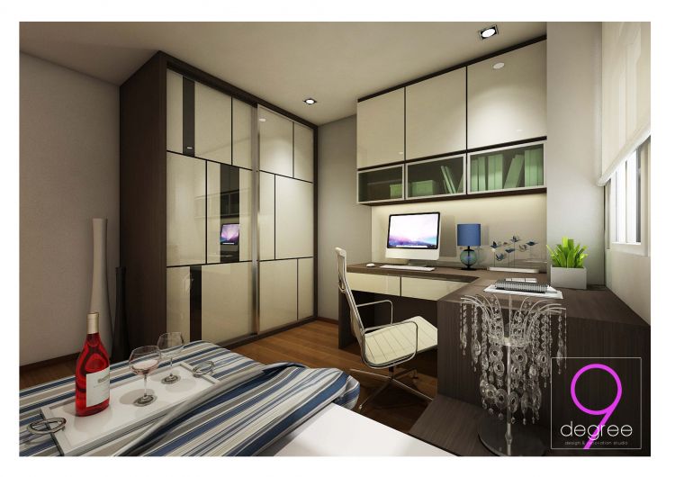 Contemporary, Industrial, Modern, Scandinavian Design - Study Room - Condominium - Design by 9 Degree Construction Pte Ltd