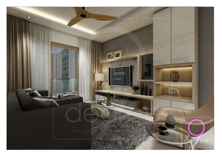 Eclectic, Modern Design - Living Room - Condominium - Design by 9 Degree Construction Pte Ltd