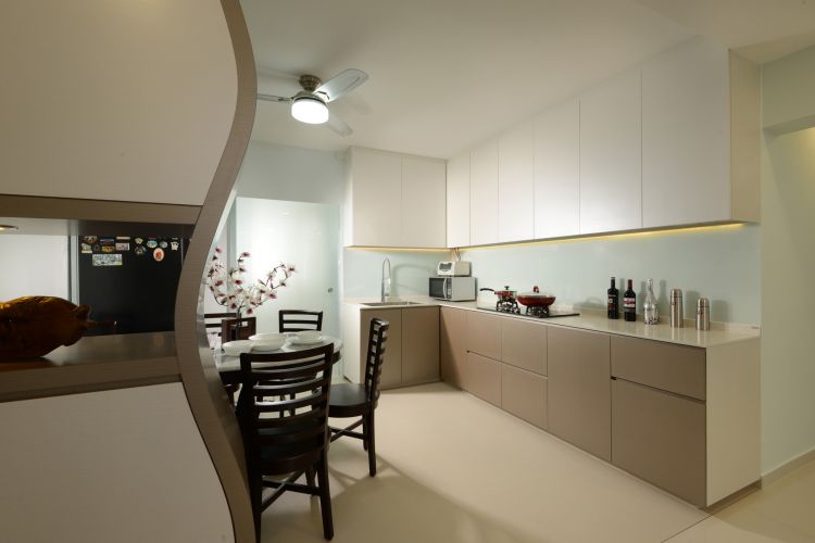 Minimalist, Modern Design - Kitchen - HDB 4 Room - Design by 96 Degree Designers