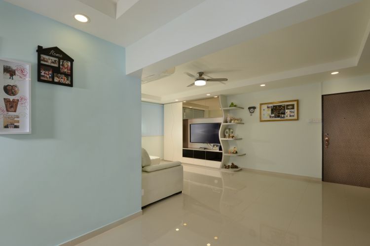 Minimalist, Modern Design - Living Room - HDB 4 Room - Design by 96 Degree Designers