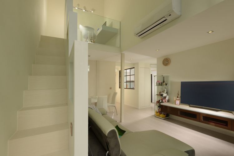 Minimalist, Modern Design - Living Room - HDB Executive Apartment - Design by 96 Degree Designers
