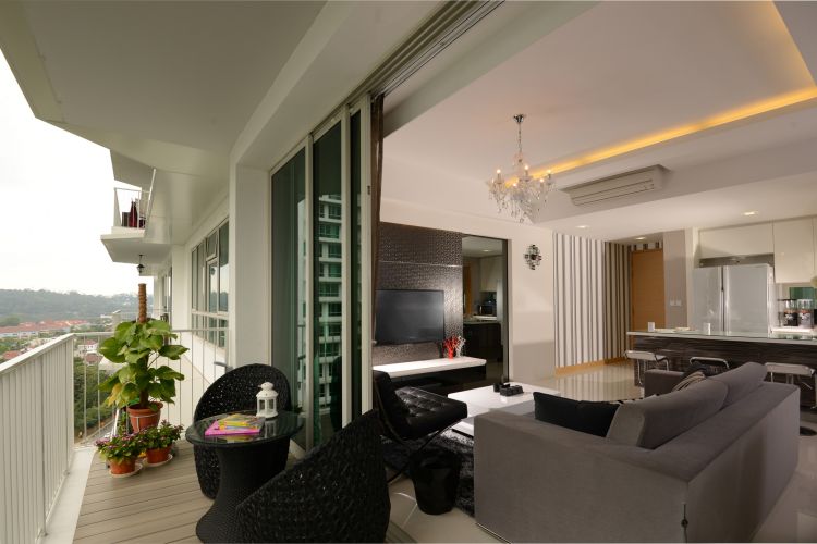 Minimalist, Modern Design - Balcony - Condominium - Design by 96 Degree Designers