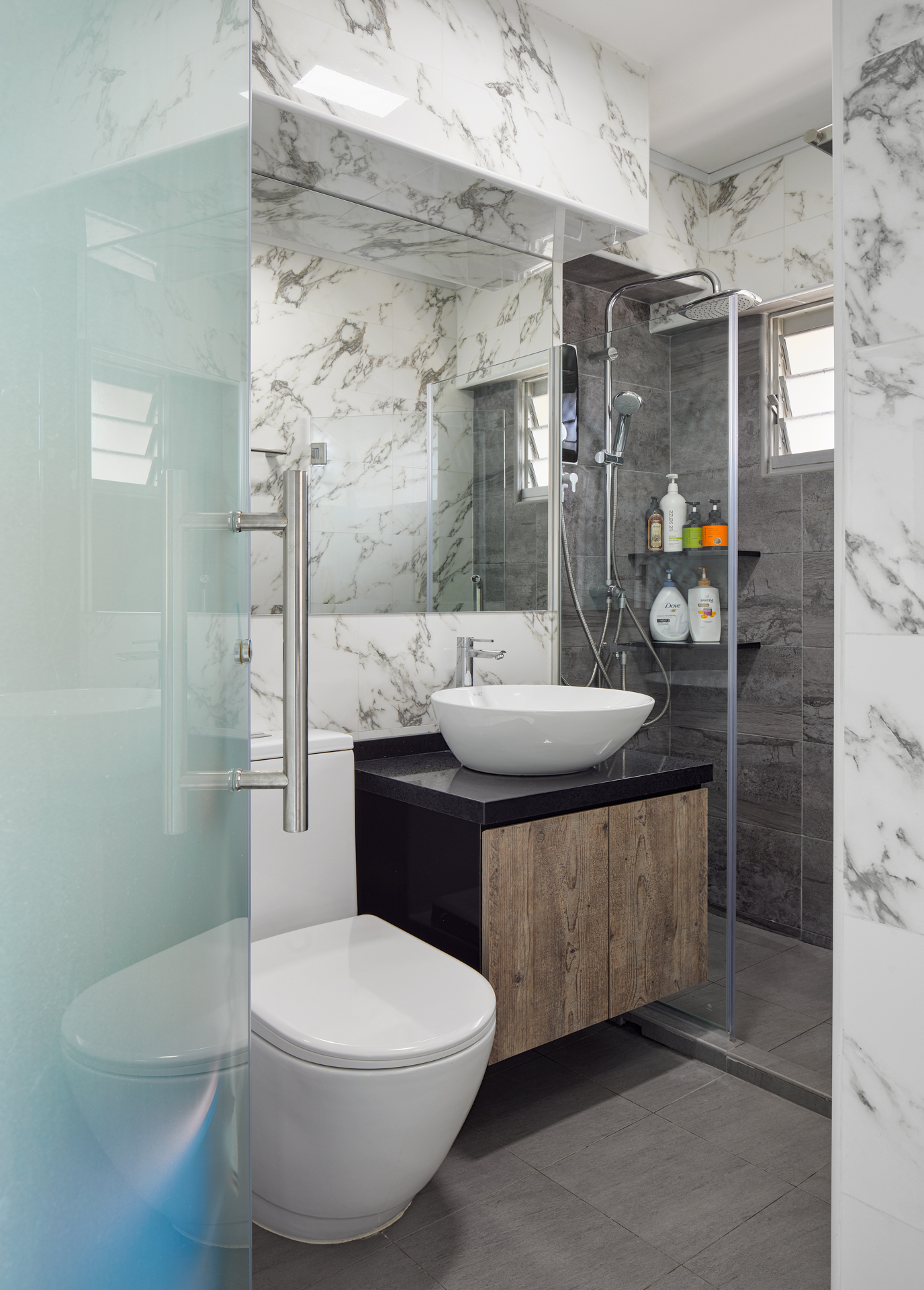 Contemporary, Scandinavian Design - Bathroom - HDB Executive Apartment - Design by Absolook Interior Design Pte Ltd