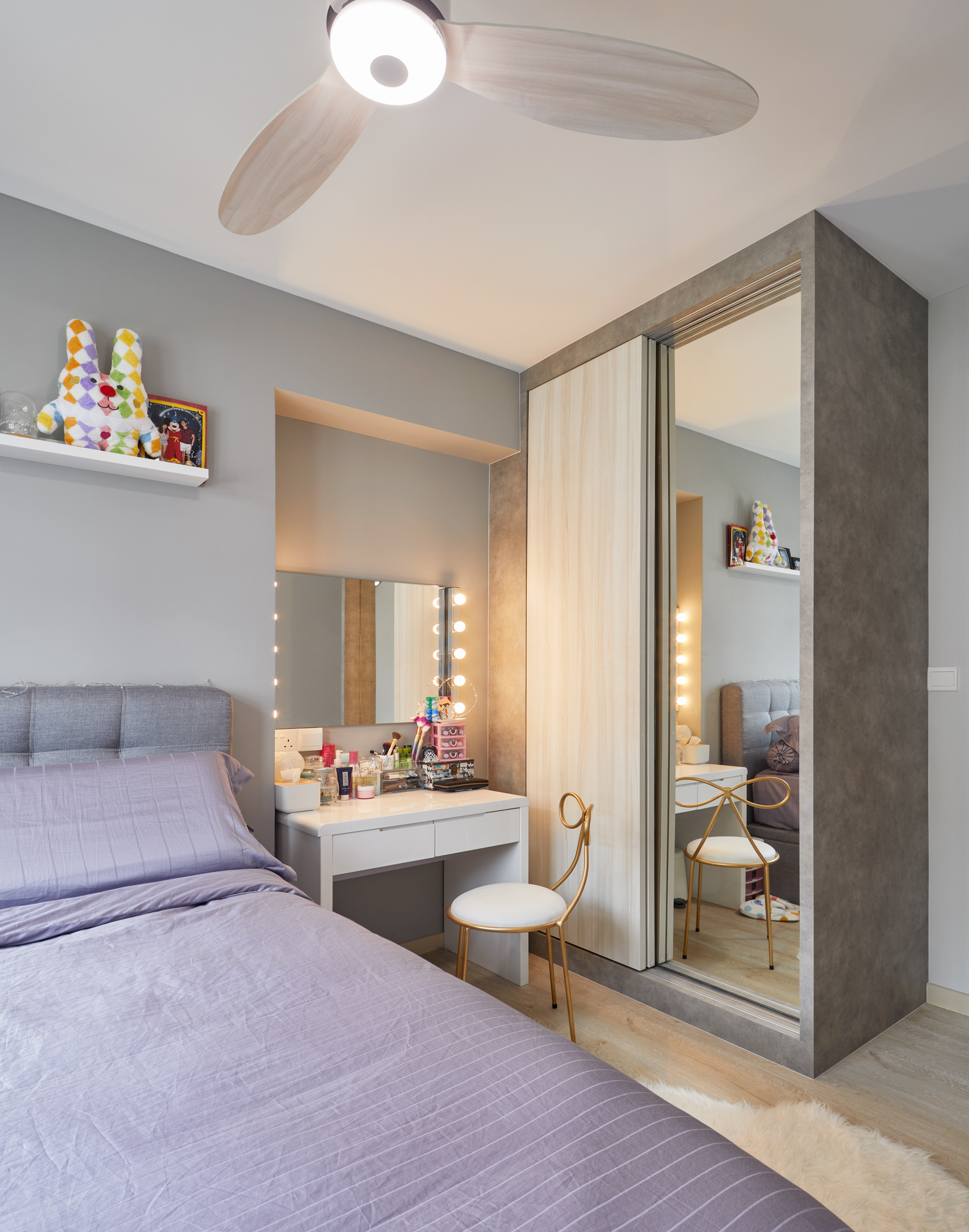 Scandinavian Design - Bedroom - HDB 5 Room - Design by Absolook Interior Design Pte Ltd