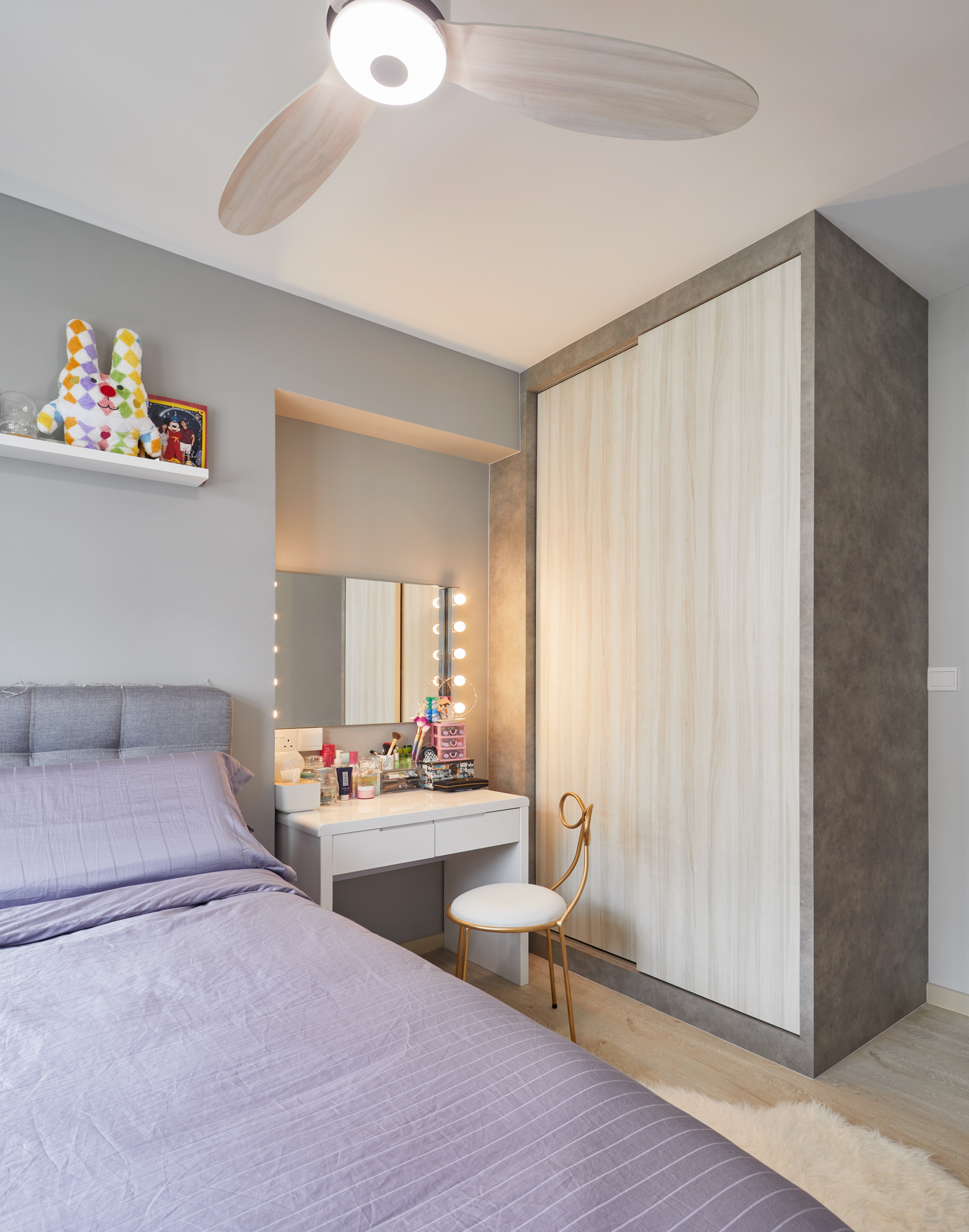 Scandinavian Design - Bedroom - HDB 5 Room - Design by Absolook Interior Design Pte Ltd