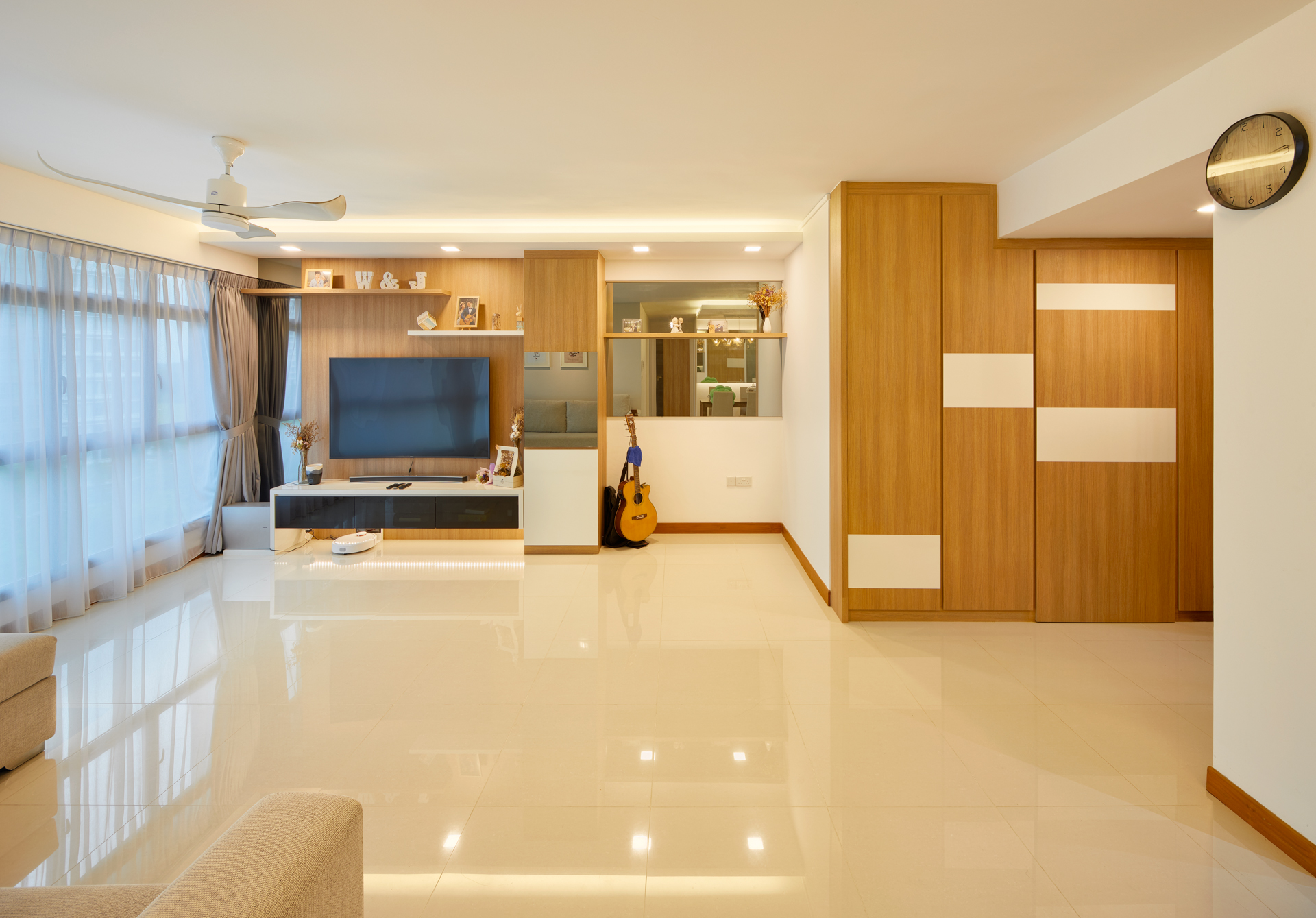Scandinavian Design - Living Room - HDB 5 Room - Design by Absolook Interior Design Pte Ltd