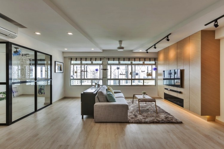 Contemporary, Minimalist, Scandinavian Design - Living Room - HDB 5 Room - Design by Absolook Interior Design Pte Ltd
