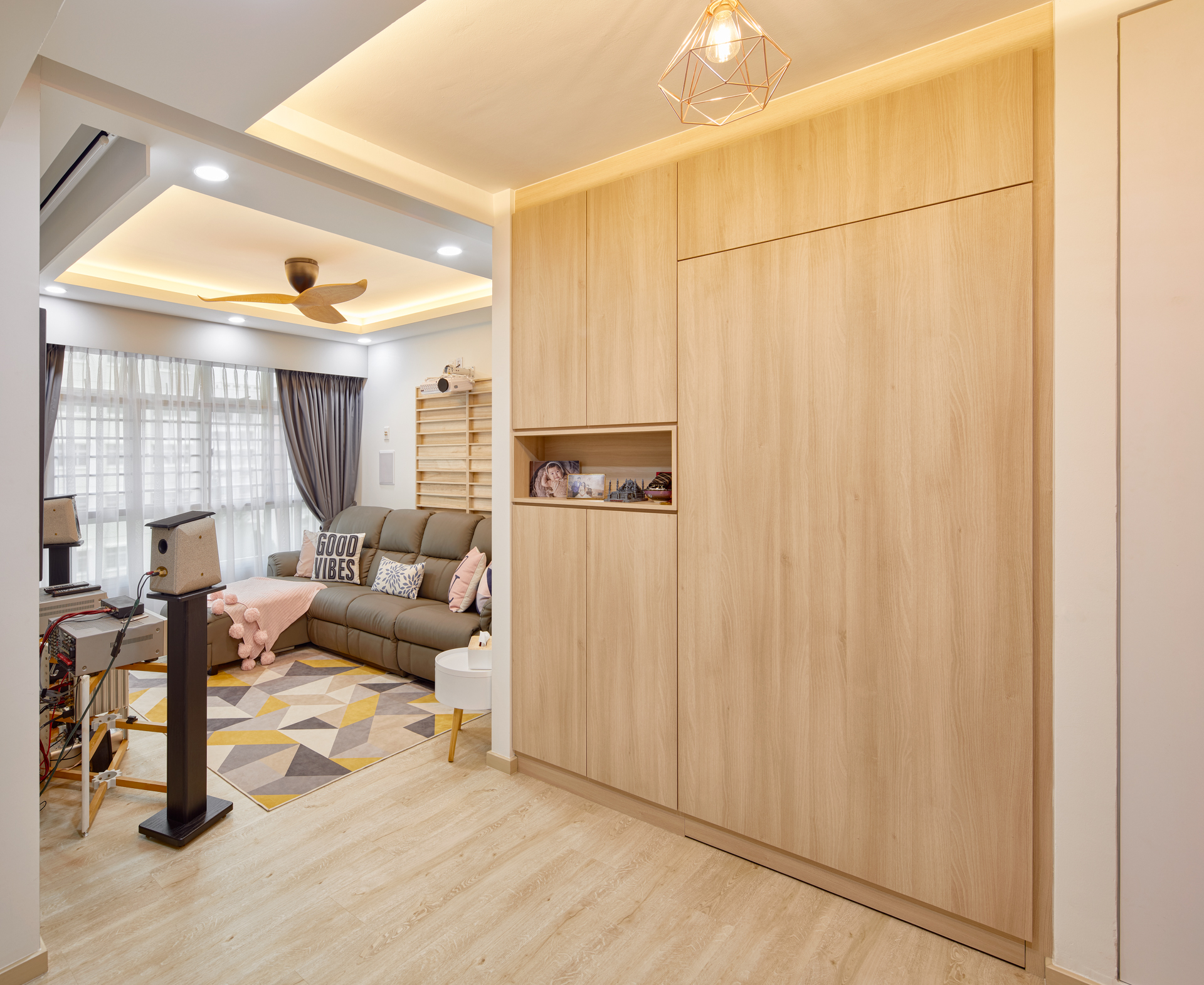 Contemporary, Scandinavian Design - Living Room - HDB 4 Room - Design by Absolook Interior Design Pte Ltd